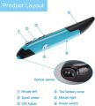 lychee Wireless Optical Pocket Pen Mouse, 2.4GHZ USB Wireless Optical Pen Mouse 800/1200/1600 DPI Adjustable Handwriting Mini Mice for PC Laptop Notebook Computer Mac (Blue) ORIGINAL UK ZONE STOCK. 