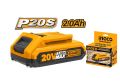 Ingco 20v Lithium-Ion battery pack 2A. 
