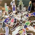 Cute Girls Stickers Waterproof Diary Notebook Scrapbooking Decoration Paper Stationery DIY Sticker School Supply. 