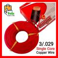 15/20/25/30/50/100 Feet 3/29 Single Copper Extension Cable Cord Wire Fire Retardant High Fidelity Flexible PVC Shielding. 