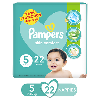 Pampers Taped Baby Diapers (Size 5 Junior, 22 Pcs)