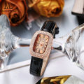 LouisWill Women Watches Fashion Retro Watches Quartz Watches Ultra-thin Square Watches Star Diamond Watch Business Casuals Wristwatch. 