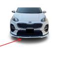Front Bumper Splitter For KIA Sportage (Black). 