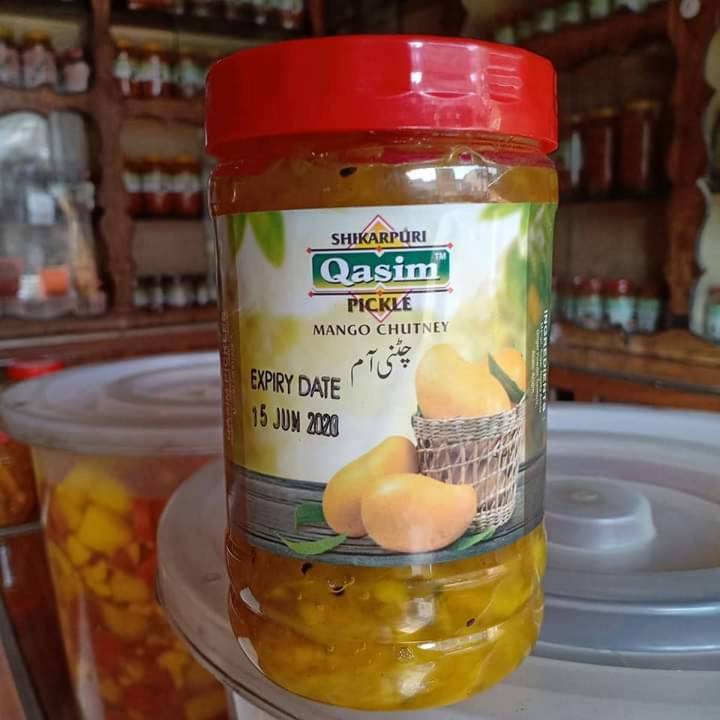 Mango Chatni Aam ki Chutney Khatti Meethi Sweet & Sour Chatni - 500 gms 100% Original Shikarpuri Achar - Qasim Shikarpuri Pickles and Chatni
