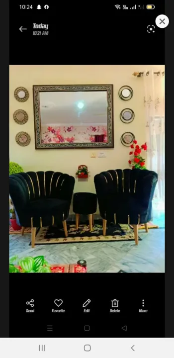 2%20Modern%20Sofa%20Flower%20Designe%20Two%20Seater%20Black%20valvet%20Colour%20With%202%20cousion%20free%20%7BSpecial%20Offer%20available%7D%20-%20Image%202