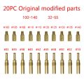 For PWK for OKO CVK-20 x nozzles(# 32 # 35 # 38 # 40 # 42 # 45 # 48 # 50 # 52 # 55, 100, 105, 108, 110, 115, 120, 125, 130, 135, 140, 1 nozzle each)-Golden. 