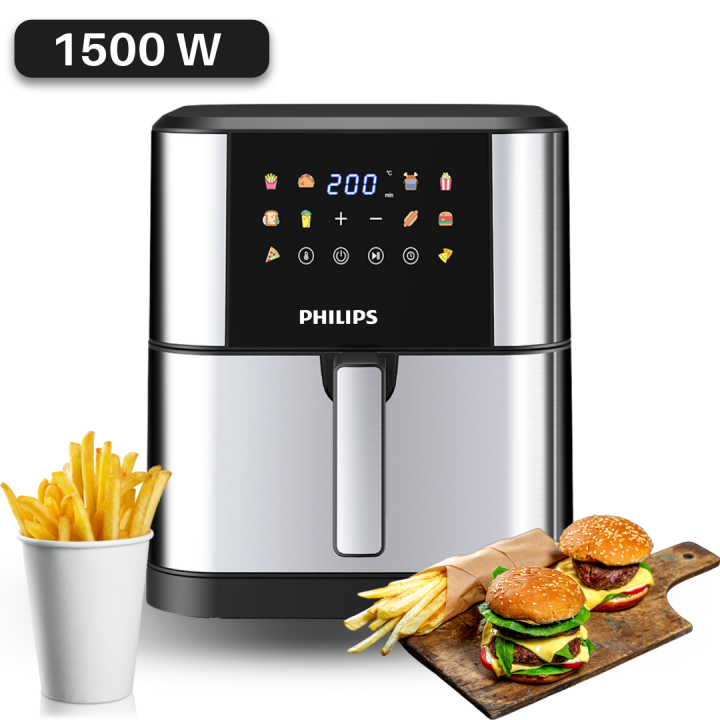 Philips%20XXL%2010L%20Digital%20Air%20Fryer%20%7C%201500W%20Power%20for%20Oil-Free%20Cooking%20%7C%20Best%20Multifunctional%20Family%20Air%20Fryer%20with%20Touch%20Control%20%7C%20Adjustable%20Temp%20&%20Timer,%20Visible%20Window,%20Stainless%20Steel%20%7C%20Ideal%20for%20Baking,%20Pizza,%20Chicken%20&%20More%20%7C%20Energy%20Efficient,%20-%20Image%202