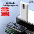 J CELL 10000 MAH Super Fast Power Bank 1000 MAH - Best Charging Power Bank  With Mini Body But Big Capacity - High Performance Power Bank -1 to 4 Phone J-102- With 4 Cable Type B Type C 4 in 1 Fast Charging Best Quality Power Bank With Multi Cables. 