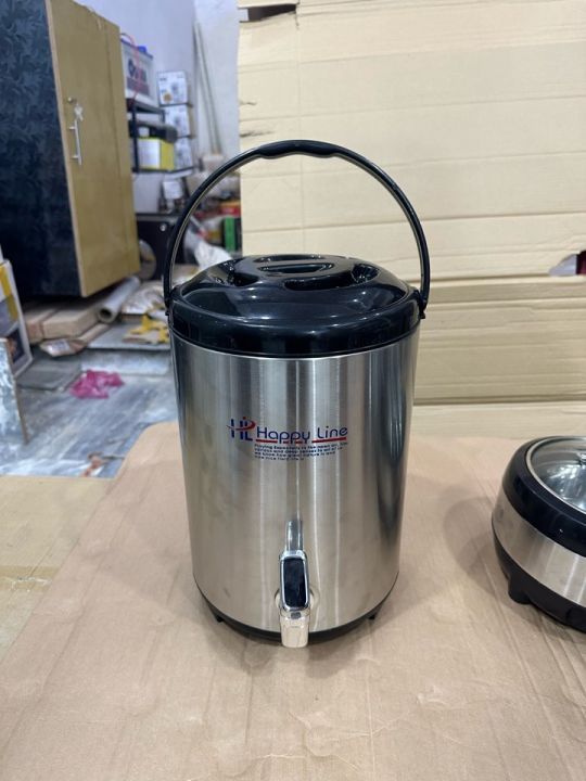 HOT%20POT%20WATER%20COOLER%20SET%204%20PCS%2014%20LITER%20WATER%20COOLER%203%20PCS%20HOT%20POT%20Stainless%20Steel%20Hotpot%20Cover%20With%20Glass%20Lids%20Set%20-%20Image%203