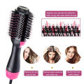 3 In 1 Hair Dryer Brush One-step Volumizer Blow Dryer Brush Hair Straightener Curler Professional Hot Air Brush Hair Styler Comb, 3 In 1 One Step Hair Dryer And Volumizer Hair Salon Hot Air Paddle Styling Brush. 