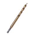 2Pcs 1/4 Inch Hex Pocket Hole Drill Bit + 3/8(9.5Mm)Replacement Twist Step Drill Bit With Depth Stop Collar For Manual Pocket Hole Jig System Drill Guide Drill Tools Kit. 