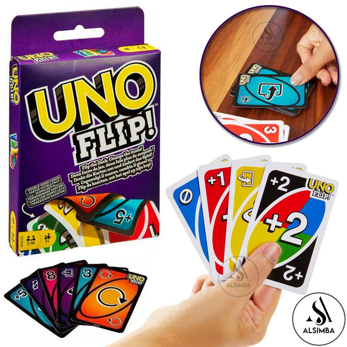 UNO Flip Cards Game 110 Cards Best Imported Quality English Version For Kids Adults Family Fun Games