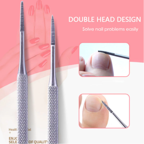 Double Sided Ingrown Toenail File Pedicure Stainless Steel Manicure Tools health and beauty instruments