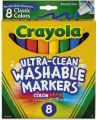 Crayola Ultra-Clean Washable Markers 8Pack. 