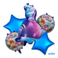 ELEMENTALS 5 PCS FOIL BALLOONS SET l THEME BIRTHDAY PARTY DECORATIONS. 