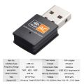 2.4GHz+5GHz Dual Band 600mbps USB Wifi Adapter Wireless Network Card Wireless USB WiFi Adapter wifi Dongle PC Network Card. 
