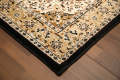Nayyer Carpets - Black & Beige Medallion Traditional Design Rug. 