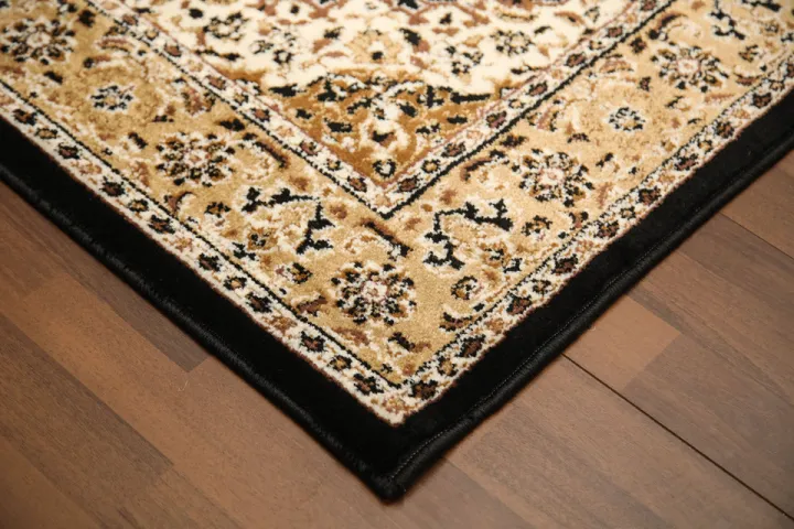 Nayyer%20Carpets%20-%20Black%20&%20Beige%20Medallion%20Traditional%20Design%20Rug%20-%20Image%203