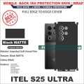 Itel S25 Ultra full Back 360 Protection skin wrap with sides and camera protection premium quality full cover. 