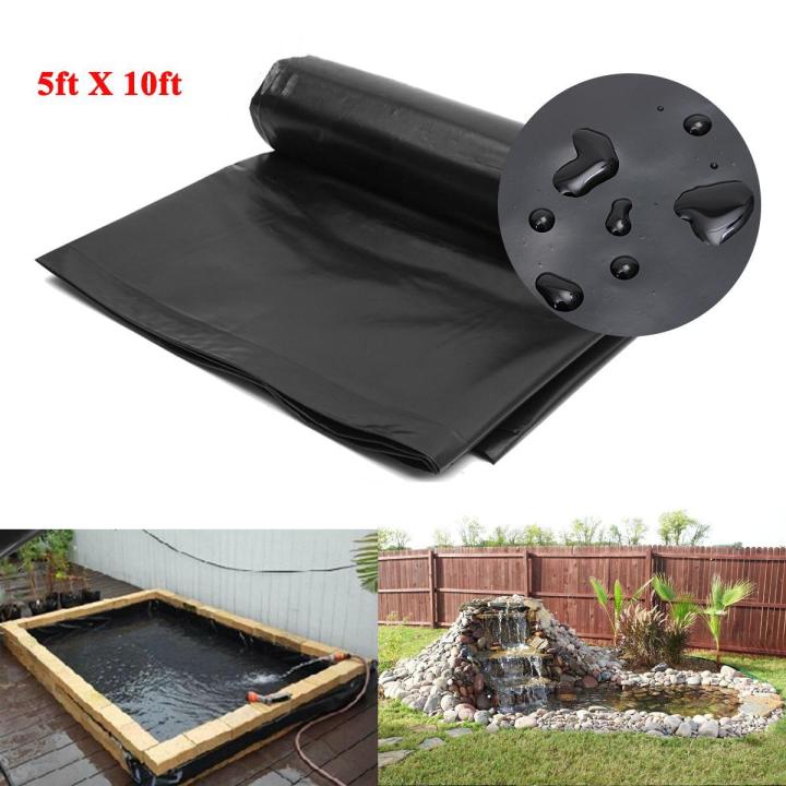 5'x10' HDPE Pond Liner Heavy Duty Landscaping Garden Pool Waterproof Liner Cloth