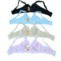 PACK OF 4 - PLAIN JERSEY STUFF NON PADDED BRA BLOUSE BRAZIER FOR GIRLS & WOMENS - SIZE 32 TO 42. 