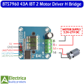 Ibt2 Bts7960b Bts7960 43a H-bridge Motor Driver Module For Arduino by Electrica. 