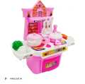 Pretend Play Kids Kitchen Toy Set With Real Water Circulating Wash Basin and Accessories Included For Kids. 