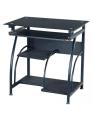 Laptop / Computer / Desktop table with glass top and keyboard shelf. 