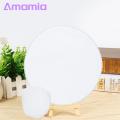 Travel-friendly Hand Fan 5pcs Folding Flying Disc Fan with Storage Bag Portable Round Fan for Diy Sublimation Black White Edge Favorite Handheld Folding Fan. 