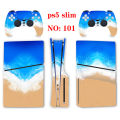 PS5 slim optical drive version pain machine sticker PS5 slim digital version pain sticker starry sky camouflage graffiti wood grain non-infringement. 