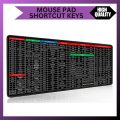 Keyboard Shortcut Mouse Pad, Office/Excel/Word/PPT Shortcuts Cheat Sheet Mat, Quick Key Super Large Anti-Slip Keyboard Pad wit Clear Shortcut Key. 