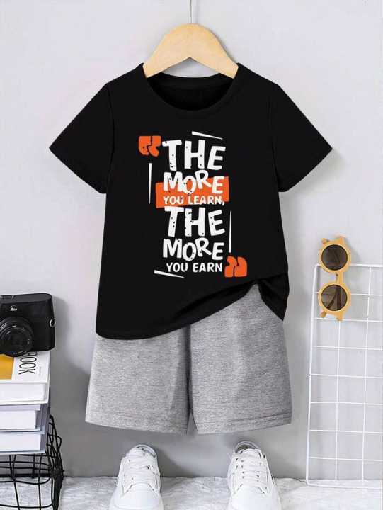 T-shirt & short nikr for baby boys & girls