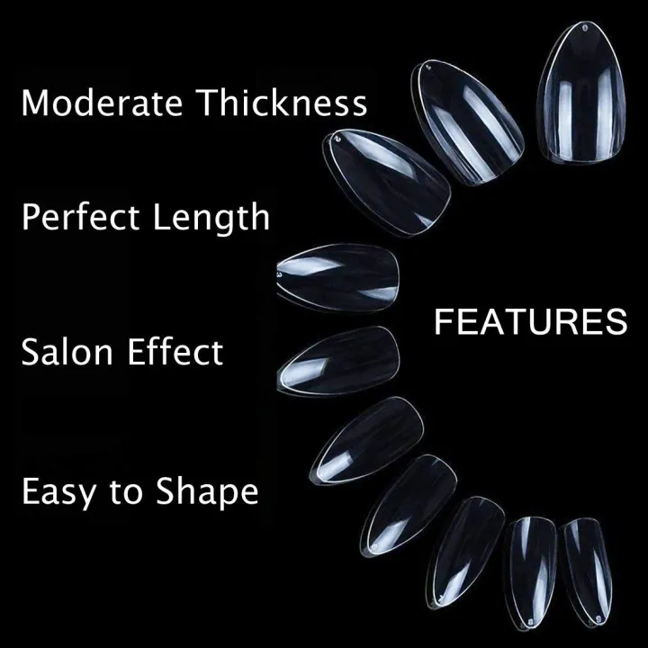 WANTER%20100Pcs%20Fake%20Nails%20For%20Girls,%20With%203%20Nails%20Glue%20Sheet,%20Square%20Almond%20Oval%20Coffin%20Shape%20Natural%20&%20Transparent%20Color%20Artificial%20Nails%20Kit%20Fake%20Nails%20Acrylic%20Nails%20For%20Girls%20Beautiful%20Nails%20False%20Nails%20With%20Nails%20Glue%20Stickers%20-%20Image%206