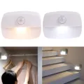 LED Night Lights Motion Sensor Light Battery Operated Wireless Wall Lamp Closet Cabinet Door Light. 