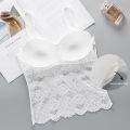 Bra Lace Bra camisole Padded Bra No wires Wrapped Chest. 