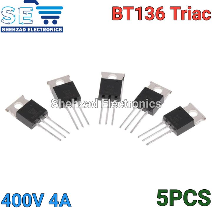 5PCS%20BT136%20%20BT136-600E%20600V%204A%20Triacs%20RAIL%20TRIAC%20TO-220%20-%20Image%204