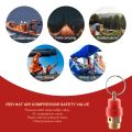 Pressure relief valve 1/4 Zoll PT air compression valve red + gold. 