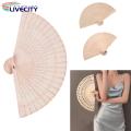 Sandalwood Folding Fan Portable Chinese Style Sandalwood Folding Fan Ideal for Catwalks Dance Performances Parties Exquisite Gift for Summer Southeast Asian Buyers' Favorite Wooden Hand Fan. 