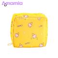 The bag is large enough to hold a few day or night tampons to meet your needs throughout the day; has a zipper closure for easy access and is lightweight for easy portability.. 