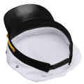 Adjustable White Decorative Hat Skipper Sailors Navy Captain Military Cap Adult Unisex Event Party Fancy Dress Hats Q74923. 