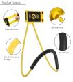 Lazy Bracket Universal 360 Degree Rotation Flexible Phone Selfie Holder Snake-Like Neck Bed Mount Anti-Skid For Iphone Android. 