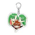 Anime Keychain Man Higurashi When They Cry Women Key Ring Acrylic Chain for Pants Kids Pendant High Quality Key Holder Brelok. 