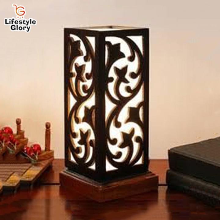 Lifestyle Glory Brand 3D New Unique Design Wooden Lamp I Lamp I Wooden Lamp I Lamps For Bedroom I Lamps For Side Table I Lamps For Office I Wooden Lamp For Side Table I Wooden Lamps For Bedroom I Lamps