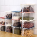 Square Handle Food Storage Organizer Boxes Refrigerator Fridge Plastic Storage Containers with Lids. 