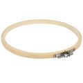 10 Pieces 6.7inch 17cm Round Wooden Embroidery Hoops Set Bulk Wholesale Adjustable Bamboo Circle Cross Stitch Hoop Ring. 