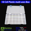 18 Partition Transparent Plastic Adjustable and Removeable Partitions for Electronics Components and jewelry Storage Box DIY Box Product Packaging Box by Electrica. 