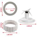 Blade Replacement Parts with Jar Base Cap and O-Ring Seal Gasket Accessories Kit for Hamilton Beach Blender Parts. 