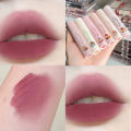 Cappuvini Lip Cream Velvet Matte Lipstick Soft Mist High-Looking Affordable Student Peach Matte Lipstick. 