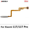 New For Xiaomi Mi 11T Mi11T Pro Fingerprint Sensor Home Return Key Menu Button With Power Flex Cable. 