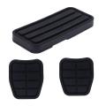 3Pcs Car Accelerator Gas Rubber Foot Rest Pedal Pad Brake Clutch Pads. 